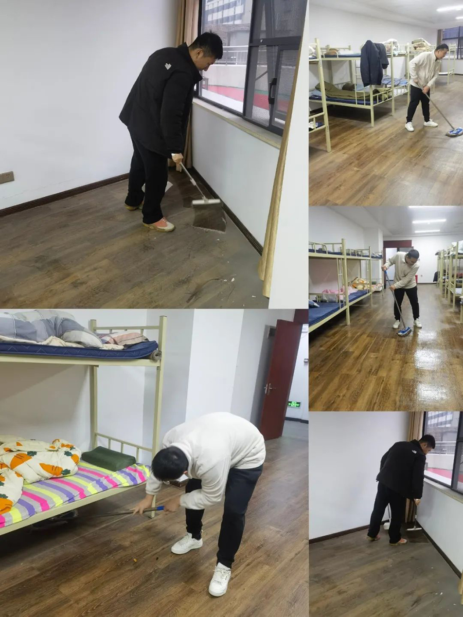 機關(guān)團支部組織志愿者開展“扮靚新宿舍，溫情暖人心”集中清掃活動